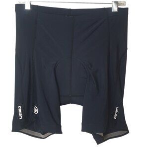 Canari Womens Padded Cycling Shorts XL Black White Mid Length Sports Ergonomic